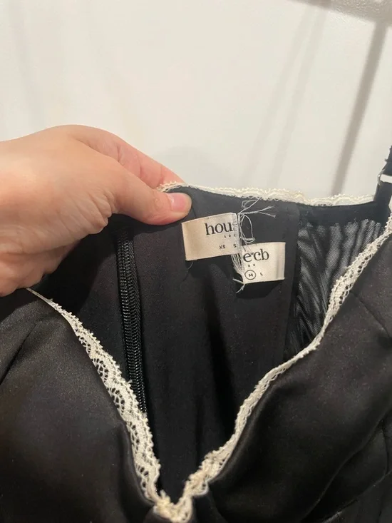 House of CB Mademoiselle - Black Satin Tulle MIDI Dress - size medium - A/C cup - Picture 4 of 4